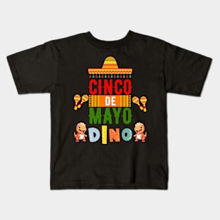 "Let's Fiesta" Cinco de Mayo Dino T-Shirt Kids T-Shirt